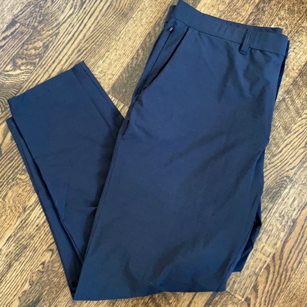 Fabletics XL black pants. Water resistant, 4-way stretch, multi-pocket storage.
